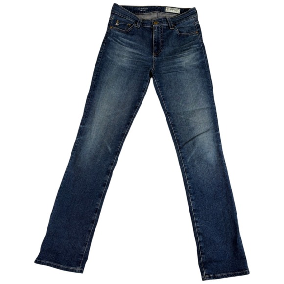 Ag Adriano Goldschmied Denim - AG Adriano Goldschmied Stevie Slim Straight Jeans Women 26 Blue Denim High Rise